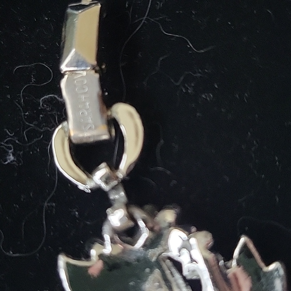 Vtg Sarah Cove Silver Leaf Bracelet View 3